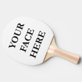 顔のユーカスタムモア写真 卓球ラケット (横)