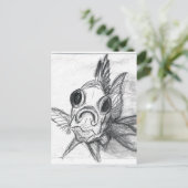 顔のリス ポストカード (スタンド正面)