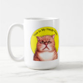 顔のルーズベルトの幸せなマグ コーヒーマグカップ (左)