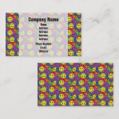 顔のレトロの腰回りが大きなパターン 名刺 (正面/裏面)