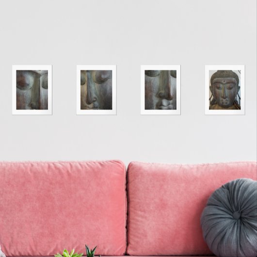 顔の仏のセットの4自然 (リビング)