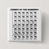 顔の円-ボタン 缶バッジ (正面)