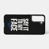 顔の前で言え カマラ・ハリス 2024 SAMSUNG GALAXYケース (裏面横)