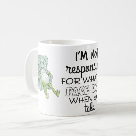 顔の反応は知らん Mug コーヒーマグカップ