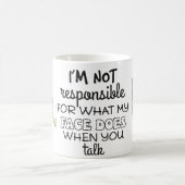 顔の反応は知らん Mug コーヒーマグカップ (中央)