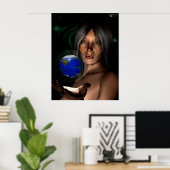 顔の女神 – ザクロネ ポスター (ホームオフィス)