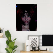 顔の女神 – 乙女 ポスター (ホームオフィス)