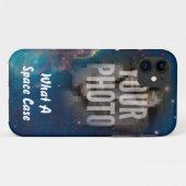 顔の宇宙カスタム写真 Case-Mate iPhoneケース (裏面(横))
