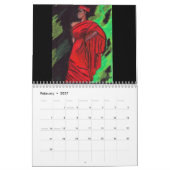 顔の尊厳カレンダー カレンダー (2月 2027)
