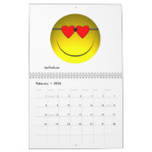 顔の年 カレンダー (2月 2026)