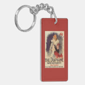 顔の広告宣伝ポスターを粉にしているLaのDiaphaneの女性 キーホルダー (正面左)