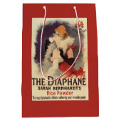 顔の広告宣伝ポスターを粉にしているLaのDiaphaneの女性 ミディアムペーパーバッグ (正面)