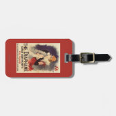 顔の広告宣伝ポスターを粉にしているLaのDiaphaneの女性 ラゲッジタグ (正面横)