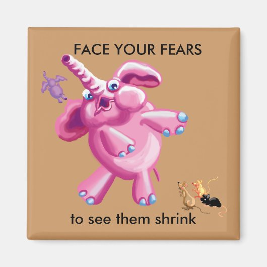 顔の恐怖 マグネット (正面)