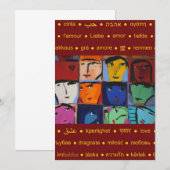 顔の招待 招待状 (正面/裏面)