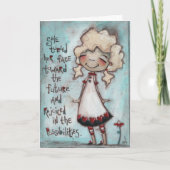 顔の未来 – 誕生日カード カード (正面)