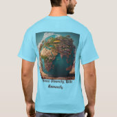 顔の統一：多様性を世界中で受け入れる Tシャツ (裏面)