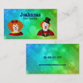 顔の絵画の名刺 名刺 (正面/裏面)