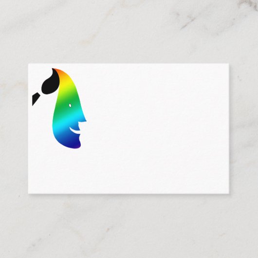 顔の絵画/Facepainter Business Companyカード 名刺 (正面)