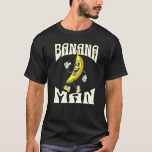 顔の腕と靴を持つバナナ Tシャツ