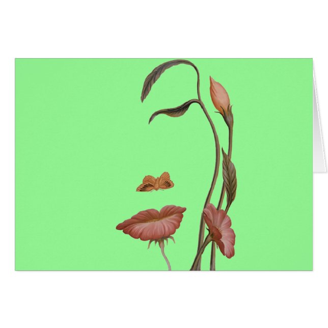 顔の花の錯覚 (正面横)