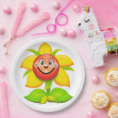 顔の花 ペーパープレート (パーティー)