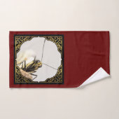 顔の蝶 – クローズアップ(昆虫)オオカバマダラ、モナーク バスタオルセット (ハンドタオル)