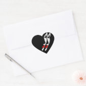 顔の鏡 ハートシール (封筒)