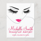 顔の長い点滅Lash Extensions チラシ (正面)