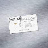 顔の長い点滅Lash Extensions マグネット名刺 (インサイチュ)