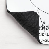 顔の長い鞭の鞭延長ピンクの唇 マウスパッド (コーナー)