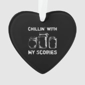 顔の黒いチリンが燃え上がる オーナメント (裏面)