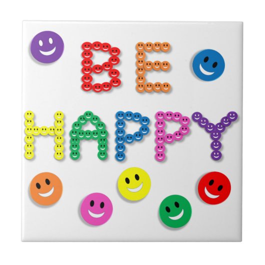 顔は幸せです タイル (正面)