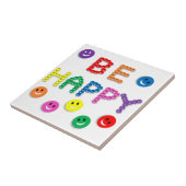 顔は幸せです タイル (側面)