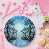 顔は脳の神経に似ている ペーパープレート (パーティー)