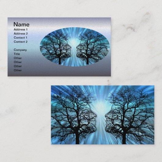 顔は脳神経に似ている 名刺 (正面/裏面)