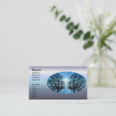 顔は脳神経に似ている 名刺 (スタンド正面)