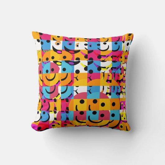 顔は装飾用クッションを抽出します クッション (正面)