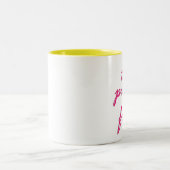 顔をかわいらししかねる ツートーンマグカップ (中央)