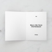 顔をクリスマスカードに サンキューカード (内部)