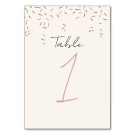 顔を上げる テーブルナンバー