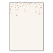 顔を上げる テーブルナンバー (裏面)