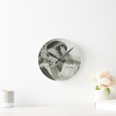 顔を作っている男の子 ラウンド壁時計 (ホーム)