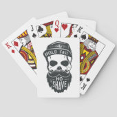 顔を剃らずに速力を出す トランプ (裏面)