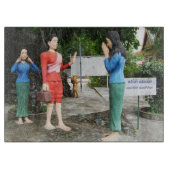 顔を引っ張る カッティングボード (正面)