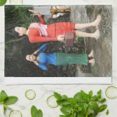 顔を引っ張る キッチンタオル (折り畳み)