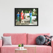 顔を引っ張る キャンバスプリント (インサイチュ (リビング))