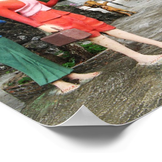 顔を引っ張る ポスター (角)