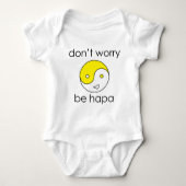 顔を心配しないで下さい ベビーボディスーツ (正面)