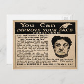 顔を良くする広告 ポストカード (正面/裏面)